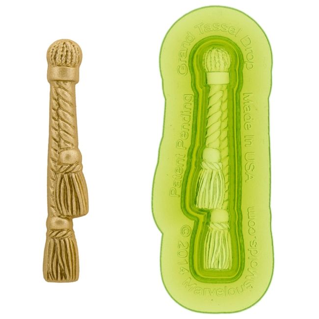 Marvelous Molds Silicone Mold Grand Tassel Drop Mold Wholesaler
