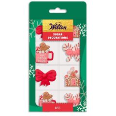 Wilton Sugar Decorations Candy Christmas set/8