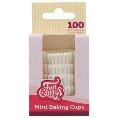 FunCakes Mini Baking Cups White pk/100