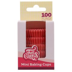FunCakes Mini Baking Cups Red pk/10