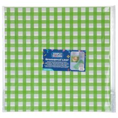 Simply Making Bento Box Liner Green Checkerboard 25x25cm pk/50