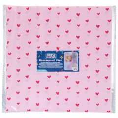 Simply Making Bento Box Liner Pink Hearts 25x25cm pk/50