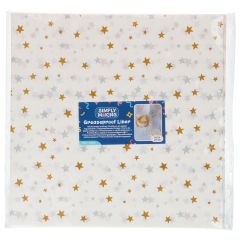 Simply Making Bento Box Liner Gold Silver Stars 25x25cm pk/50