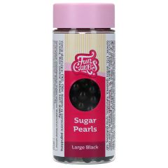 FunCakes Sugar Pearls Large Black 80g