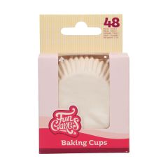 FunCakes Baking Cups White pk/48