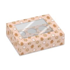 Simply Making Cupcake Box 12 Gingerbread pk/2