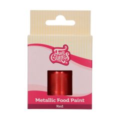 FunCakes Metallic Food Paint Red 30ml