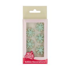 FunCakes Fondant Decorations Snowflakes set/12