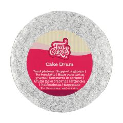 FunCakes Cake Drum Round Silver Ø15cm