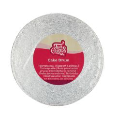 FunCakes Cake Drum Round Silver Ø17,5cm