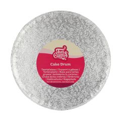 FunCakes Cake Drum Round Silver Ø20cm