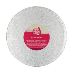 FunCakes Cake Drum Round Silver Ø22,5cm