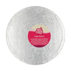 FunCakes Cake Drum Round Silver Ø25cm