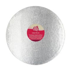 FunCakes Cake Drum Round Silver Ø33cm
