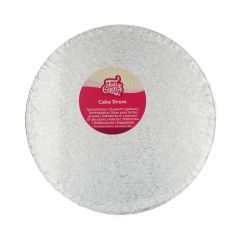 FunCakes Cake Drum Round Silver Ø27,5cm