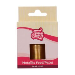 FunCakes Metallic Food Paint Dark Gold 30ml