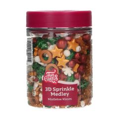 FunCakes 3D Sprinkle Medley Mistletoe Kisses 70g