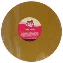 FunCakes Cake Drum Round Shimmering Gold Ø25cm