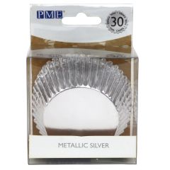 PME Foil Baking Cups Metallic Silver pk/30