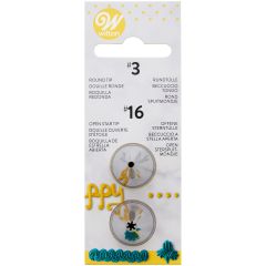 Wilton Decorating Tip #003, #016 set/2