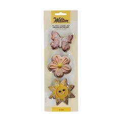 Wilton Cookie Cutter Butterfly/Flower/Sun set/3