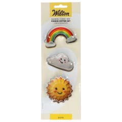 Wilton Cookie Cutter Rainbow/Cloud/Sun set/3