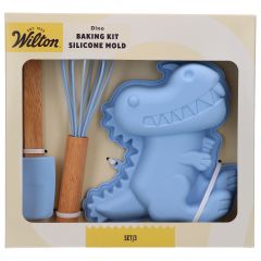 Wilton Kit de Pâtisserie Moule en Silicone Dino Set/3