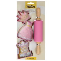 Wilton Baking Kit Cookie Cutters Princess Set/4