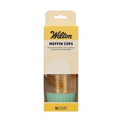 Wilton Muffin Cups Aqua pk/50