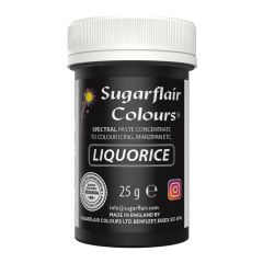 Sugarflair Colorant en Pâte RÉGLISSE/NOIR, 25g