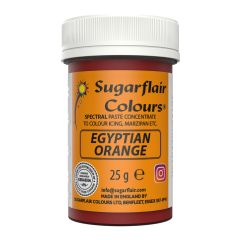 Sugarflair Colorant en Pâte ORANGE ÉGYPTIEN, 25g