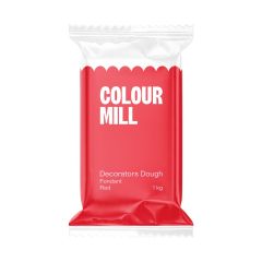 Colour Mill Sugar Paste Decorators Dough Red 1kg