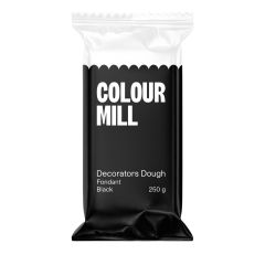 Colour Mill Sugar Paste Decorators Dough Black 250g
