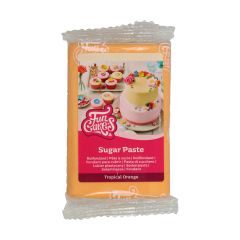 FunCakes Sugar Paste Tropical Orange 250g