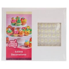 FunCakes Bulk Sugar Decorations Blossom Mix White/Yellow pk/492