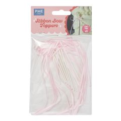 PME Ribbon Bow Toppers Light Pink pk/8