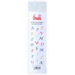 FMM Tappit Cutter Alphabet & Numbers Upper Case Script Italic