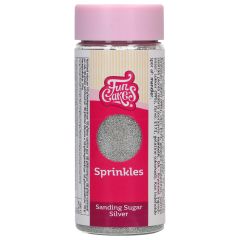 FunCakes Sanding Sugar Silver 80g