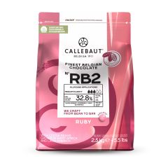 Callebaut Chocolate Callets Ruby 2,5kg