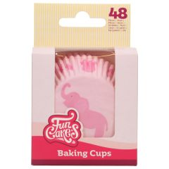 FunCakes Cápsulas para Hornear Baby Rosa 48u