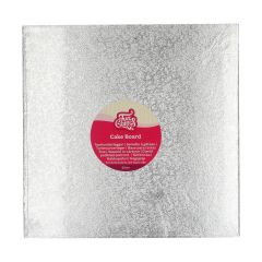 FunCakes Cake Board Vierkant 30,5 x 30,5 cm - Zilver
