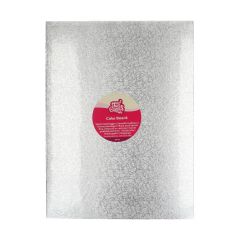 FunCakes Cake Board Oblong Silver 40,5x30,5cm 
