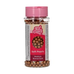 FunCakes Soft Pearls Medium Bronze Gold 60 g