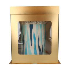 FunCakes Tall Cake Box 21 x 21 x 23,5 cm - Dorado