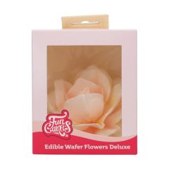 FunCakes Flores de Papel Comestibles Deluxe Rosa Pastella Amarillo/Naranja Ómbre Grande pk/1