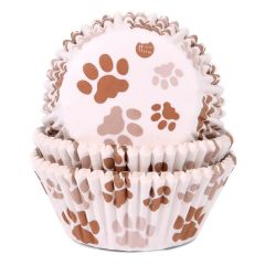 House of Marie Baking Cups Poot Bruin pk/48