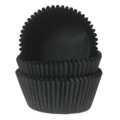 House of Marie Baking cups Black - pk/48