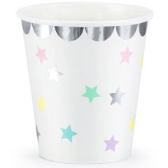 PartyDeco Vasos Unicornio Estrellas 6u.