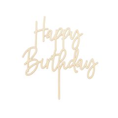 Cake Topper in legno PartyDeco - Buon compleanno