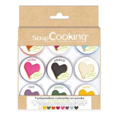 ScrapCooking Naturpulver Lebensmittelfarben Set/9